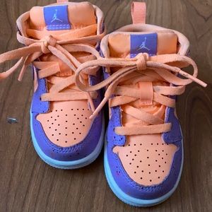Toddler girls high top Nike Air Jordan’s